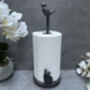 Cast Iron Kitchen Roll Holder – Cat And Bird Design, thumbnail 5 of 11