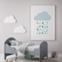 Multicoloured Rain Cloud Print, thumbnail 2 of 10