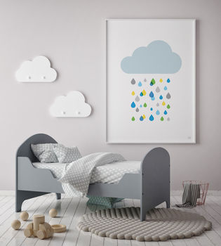 Multicoloured Rain Cloud Print, 2 of 10