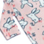 Pink Rabbit Baby Bodysuit |Soft Cotton | 0 24 Months, thumbnail 4 of 6