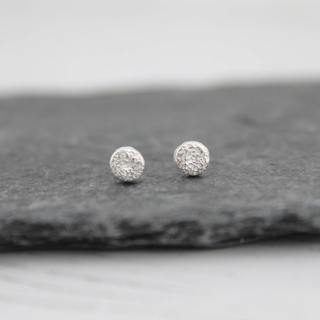 Sterling Silver Mini Circle Studs By Lucy Kemp Silver Jewellery ...