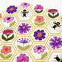 Flower Hive Hand Embroidery Kit, thumbnail 5 of 12