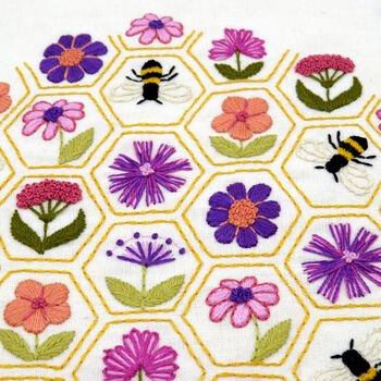 Flower Hive Hand Embroidery Kit, 5 of 12