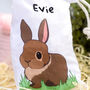 Personalised Rabbit Easter Egg Hunt Drawstring Bag, thumbnail 4 of 7