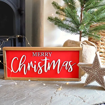 Wooden Farmhouse Merry Christmas Sign, 2 of 3