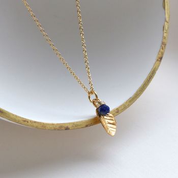 Lapis Lazuli And Leaf Jewellery Set, 5 of 7