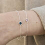 Sterling Silver December Birthstone Curb Bracelet – Turquoise, thumbnail 3 of 6