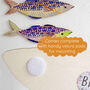 Wooden Mackerel Decorations Green, thumbnail 8 of 8
