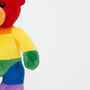 Rainbow Plush Soft Toy Bear Pride Month, thumbnail 4 of 4