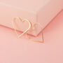 Heart Hoop Earrings In 14k Gold Fill, thumbnail 1 of 10