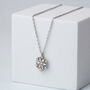 Sterling Silver Crystal Snowflake Pendant Necklace, thumbnail 1 of 6