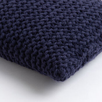 Garter Stitch Cushion Cover Beginner Knitting Kit, 4 of 7