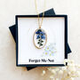 Personalised Forget Me Not Pressed Flower Necklace, thumbnail 4 of 12