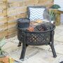 Moroccan Pattern Deep Bowl Firepit With Grill, thumbnail 4 of 8