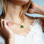 Personalised Malachite Locket Necklace, thumbnail 4 of 12