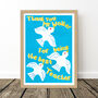 Personalised Thank You Teacher Birds Print, thumbnail 4 of 6