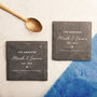 Personalised Couples Favourite Drink Slate Coasters, thumbnail 2 of 4
