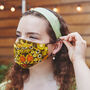 Vintage Daisy Chain Fabric Washable Reusable Face Mask, thumbnail 1 of 12