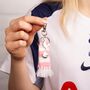 Tottenham Hotspur Pink Scarf And Cockerel Backpack Hanger, thumbnail 1 of 5