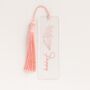 Personalised Custom Tassel Clear Acrylic Bookmark, thumbnail 3 of 7