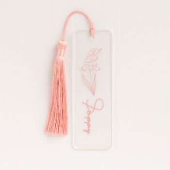 Personalised Custom Tassel Clear Acrylic Bookmark, 3 of 7
