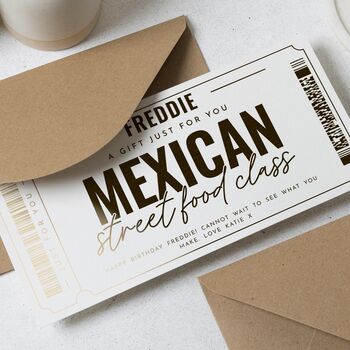 Personalised Cooking Class Birthday Gift Voucher, 4 of 9