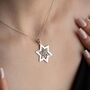 Personalised Star Of David Tree Of Life Birthstone Necklace, thumbnail 5 of 10