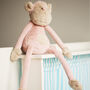 Cheeky Monkey In Pink Plush Toy For Baby And Toddler, thumbnail 4 of 11