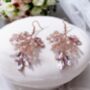 Pink Crystal Statement Earrings, thumbnail 2 of 5