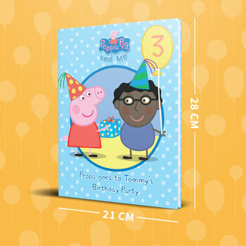 Peppa Pig: Birthday Party Blue Personalised Book, 9 of 12