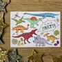 Dinosaur Party Invitations To Colour In, thumbnail 4 of 5