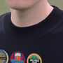 Crystal Palace Football Beer Mats Oversized T Shirt, thumbnail 8 of 10
