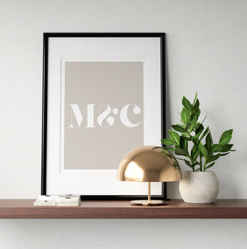Personalised Initials Typography Print, 8 of 8