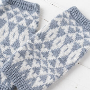 Mirror Knitted Wrist Warmers, 8 of 10