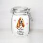 Personalised Basset Hound Dog Kilner Style Treat Jar, thumbnail 1 of 2