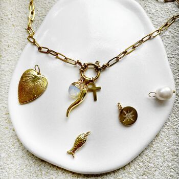 Multi Charm 18ct Gold Plated Necklace, 3 of 5