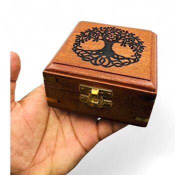 Handmade Tree Of Life Wooden Box, 5 of 7