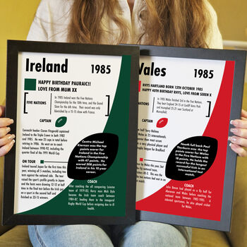 Personalised 40th Birthday Gift For Rugby Fans, 2 of 8