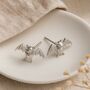 Sterling Silver Bat Stud Earrings – 12mm, thumbnail 2 of 8