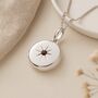 Personalised Sterling Silver January Birthstone Locket – Garnet, thumbnail 4 of 8