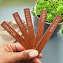 Personalised Set Of Vegetable Garden Markers, thumbnail 3 of 6