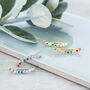 Silver And Gold Rainbow Climber Earrings, thumbnail 1 of 5