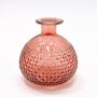 Small Recycled Glass Bud Vase | Patterned Five Colours, thumbnail 4 of 5
