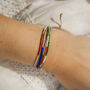 Multiple Strand Seed Bead Adjustable Bracelet, thumbnail 2 of 5