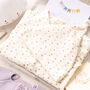 Personalised Blossom And Heart Babygrow Gift Set For Girls, thumbnail 4 of 12