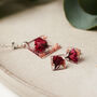 Sterling Silver Preserved Rose Necklace, thumbnail 4 of 6