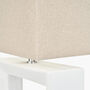 White Block Ceramic Rectangular Table Lamp, thumbnail 9 of 10