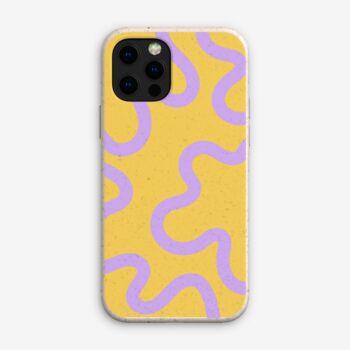 Purple Swirl Eco Friendly Biodegradable Phone Case, 5 of 11