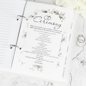 Wedding Planner With Photo – Personalised Ring Bound Organiser, 8 of 12