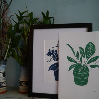 Linocut Plant Portrait, 10 of 12